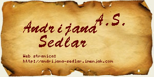 Andrijana Sedlar vizit kartica